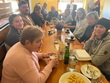 Na fotografii jsou zachyceni všichni účastníci rekondičního pobytu během poledního oběda před odjezdem. Zleva: p. Šulerová, sl. Lacková (praktikantka), p. Svoboda, p. Vlašín, p. Jakubík, p. Špinarová, DiS., p. Vondra, p. Cabajová, DiS., p. Dvořáková, p. Neckářová